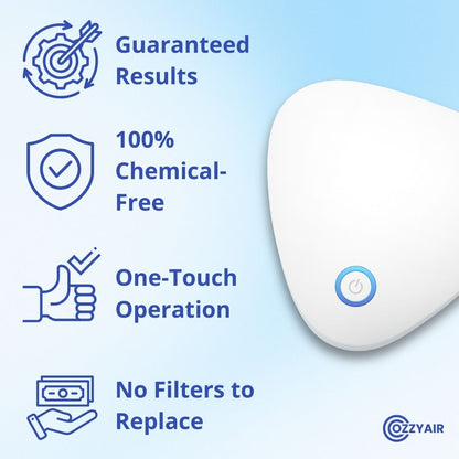 Ozzy | Eliminate Smoke, Pet & Kitchen Odors in 1-Click